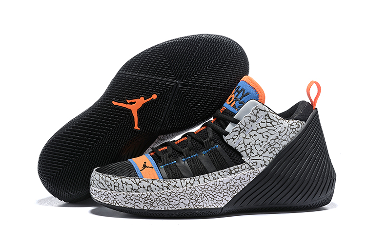 Jordan Why Not Zero.2 Black Orange Grey Blue Shoes - Click Image to Close